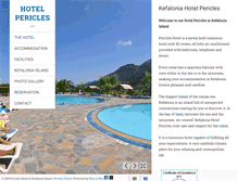 Tablet Screenshot of hotelpericles.gr